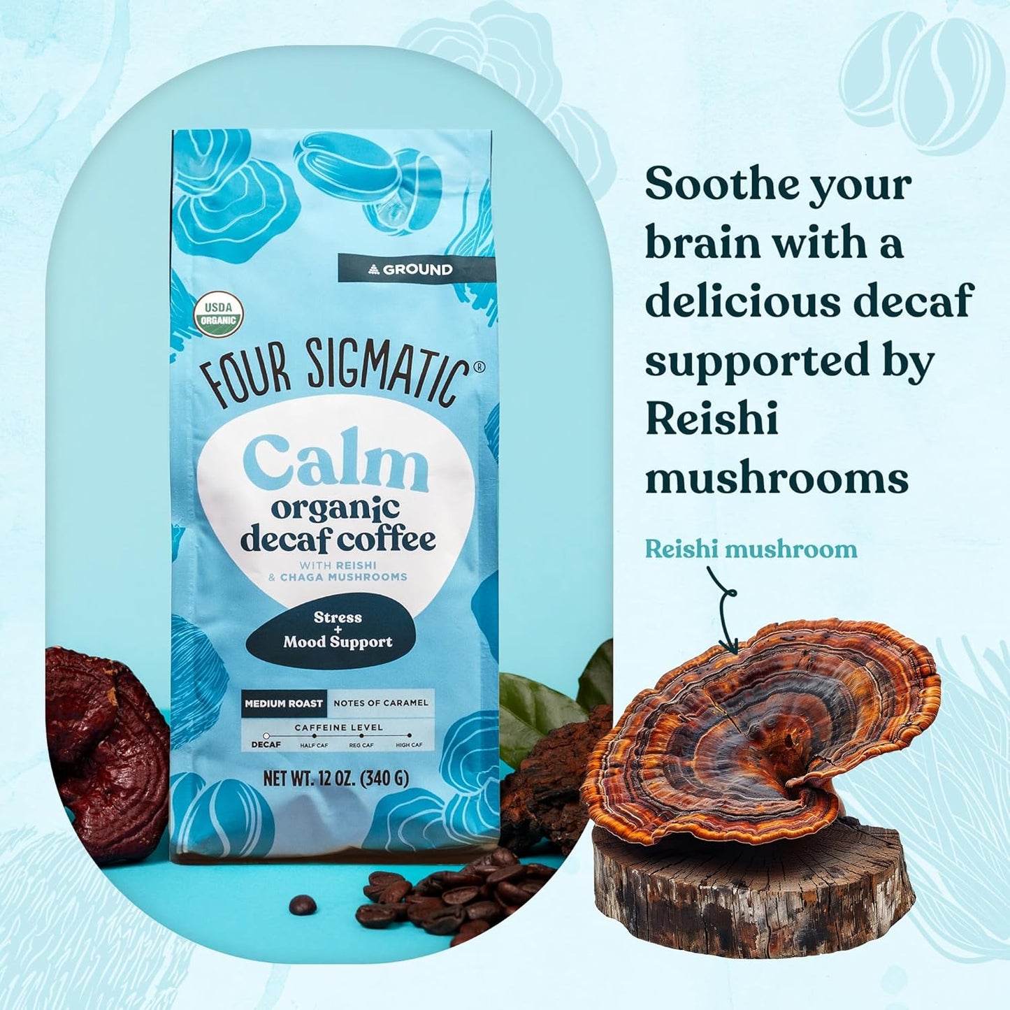 Four Sigmatic Calm Coffee - Decaf