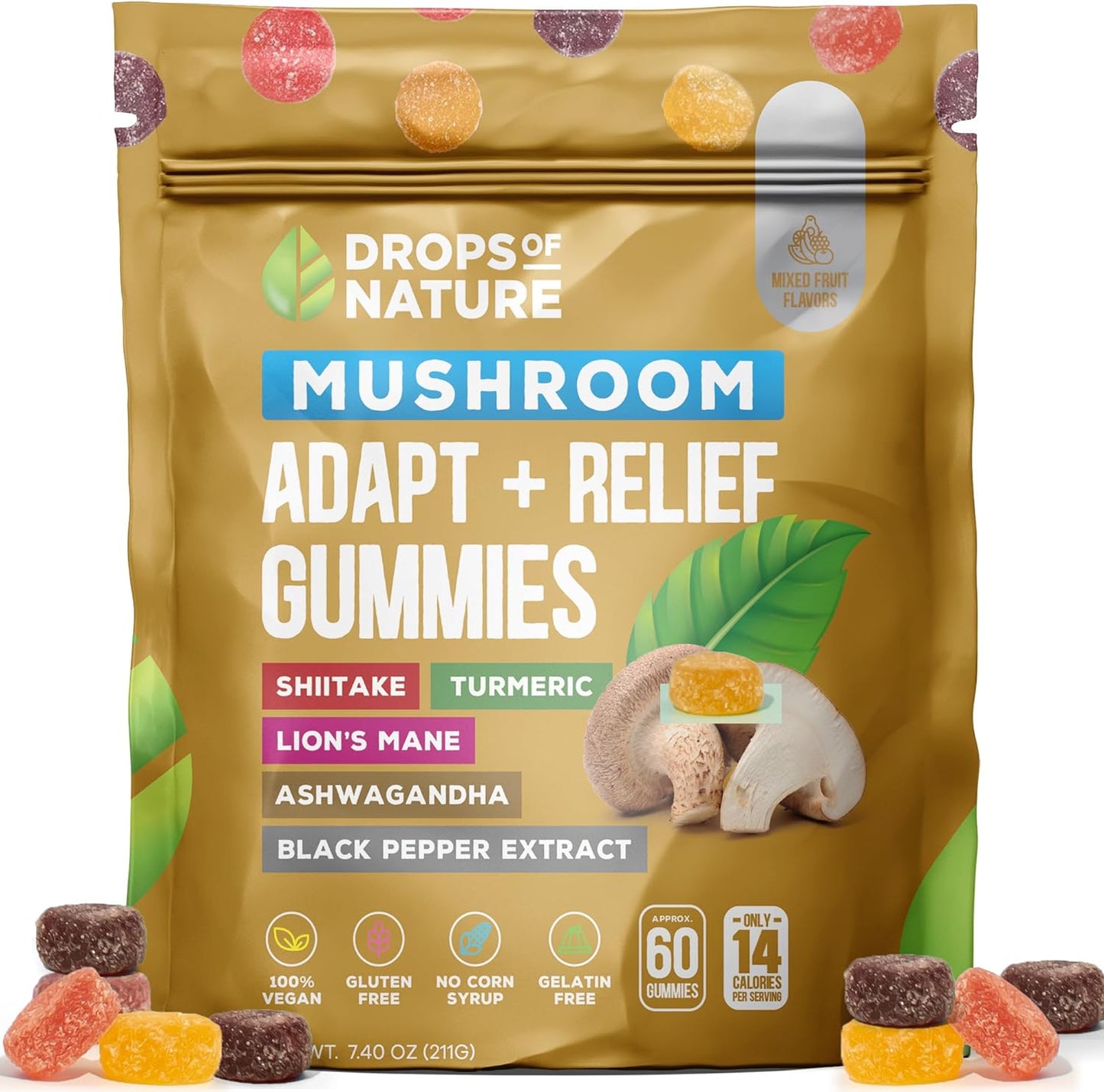 Mushroom Adapt + Relief Gummies